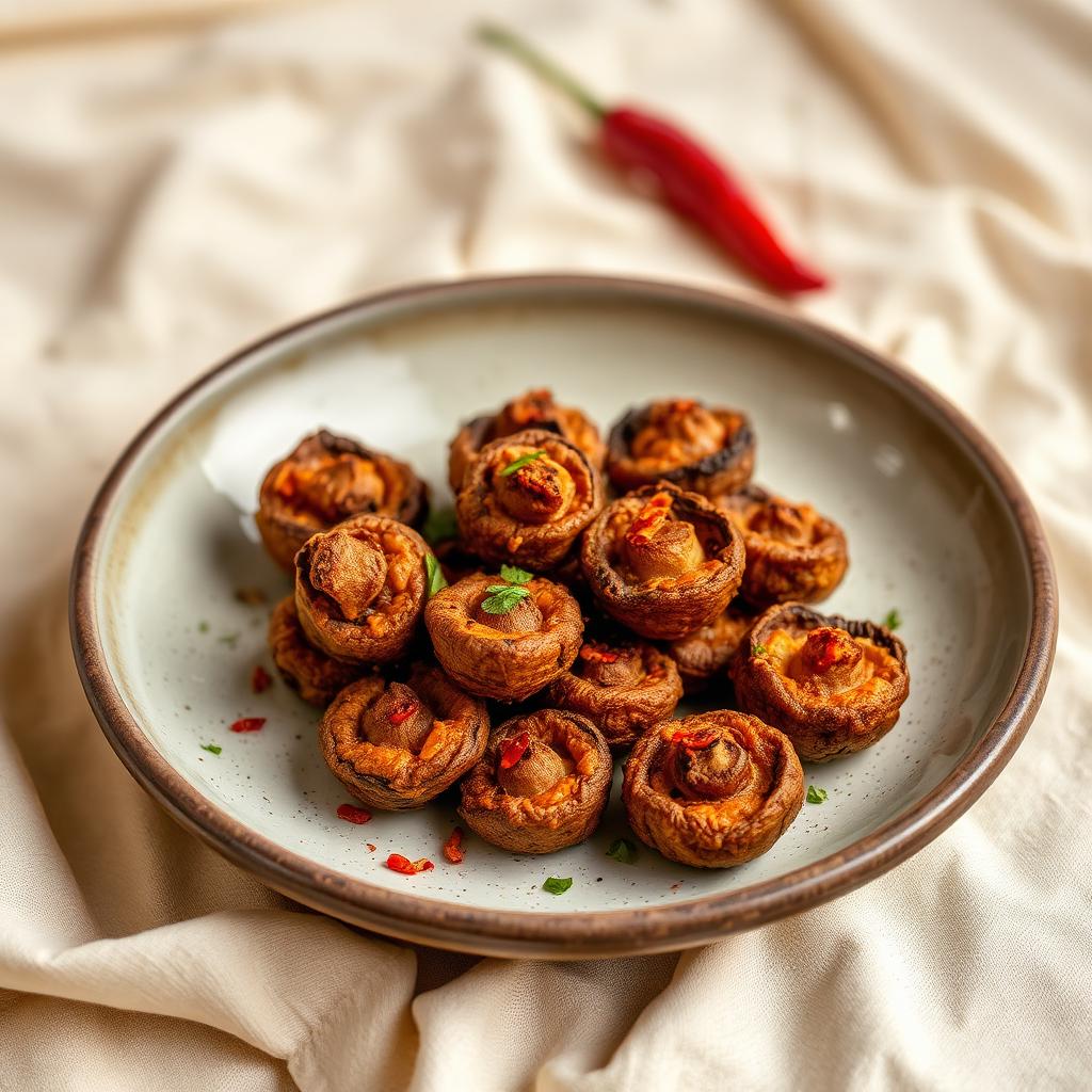 Peri peri crispy oyster mushrooms